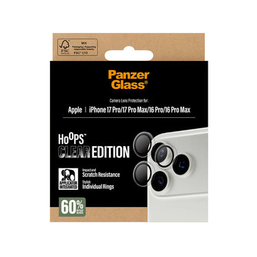 PanzerGlass Hoops Lens Protector for iPhone 17 Pro/17 Pro Max - Clear